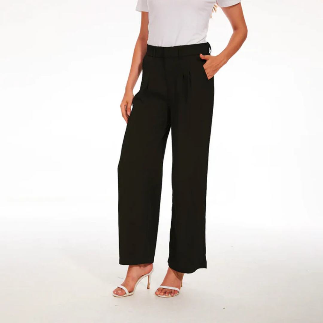 Arlina | Women's High Rise Wide Leg Palazzo Pants