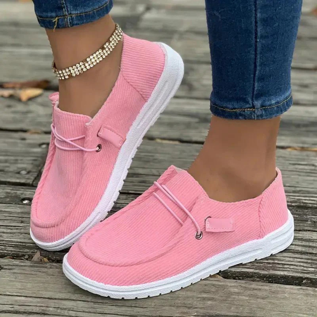 Nina | Women's Corduroy Slip-On Everyday Sneakers