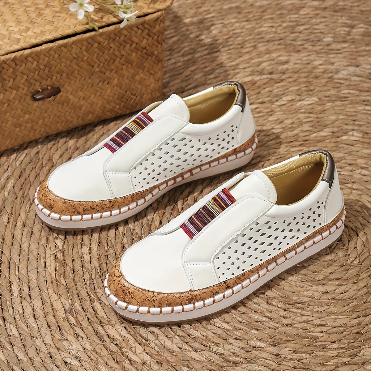 Sadie | Women's Perforated Slip-On Loafers