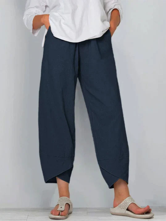 Renata | Women's High Waist Wide-Leg Pants