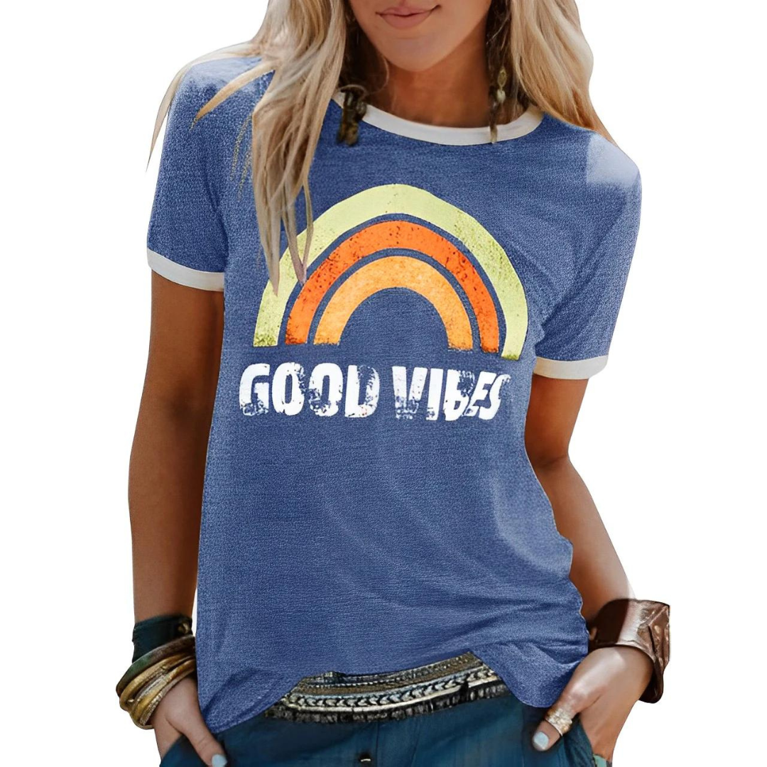 Polaris | Women's Vintage Style Graphic Crew Neck T-Shirt