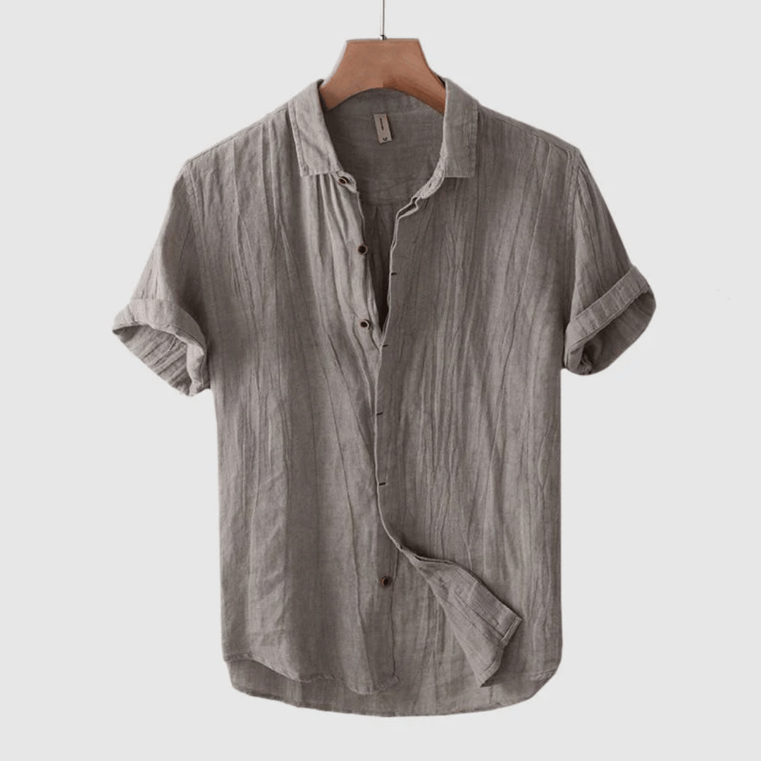 Noel | Men's Relaxed Fit Linen Short Sleeve Shirt