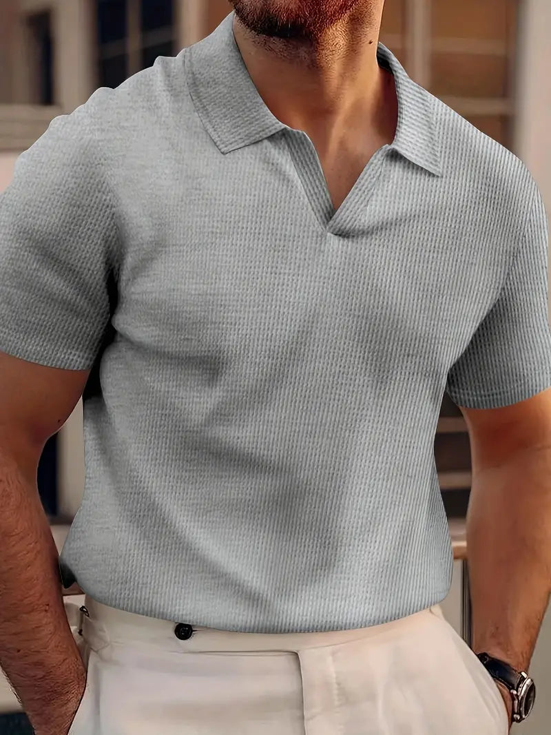 Felix | Men's Textured Short Sleeve Polo Shirt