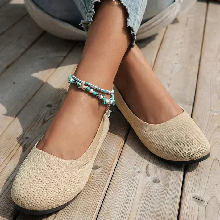Brina | Women's Knit Slip-On Ballet Flats