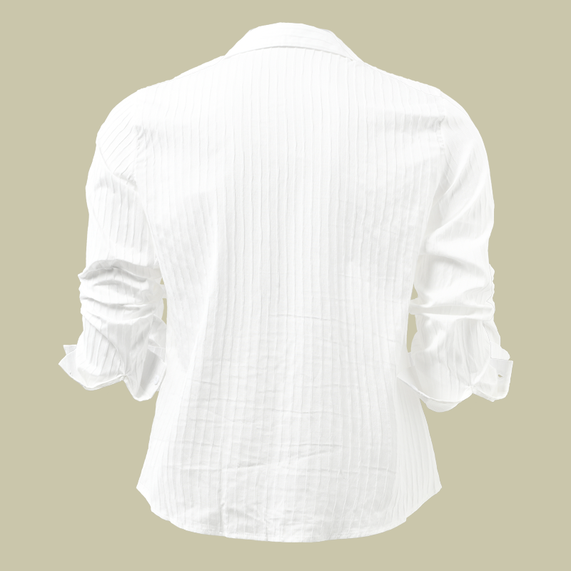 Zayn | Men's Slim Fit Ribbed Linen Casual Shirt