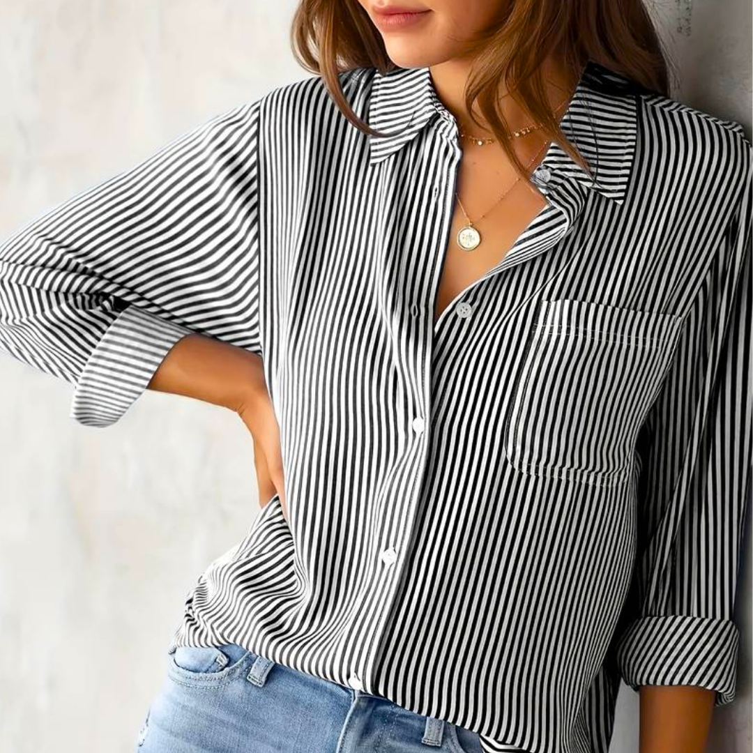 Daria | Women's Long Sleeve Button Front Shirt