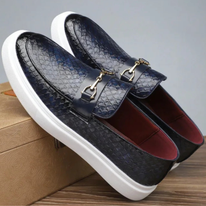 Owen | Men's Textured Slip-On Orthopedic Loafers