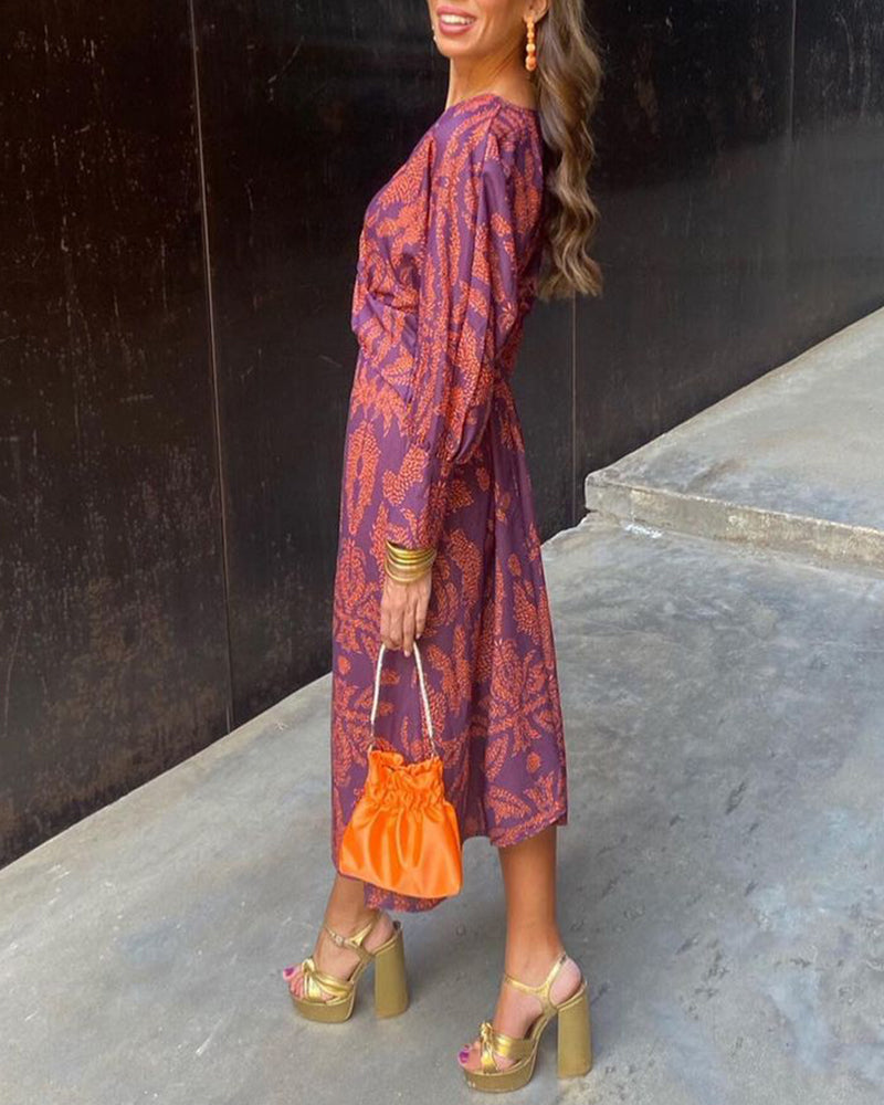 Seren | Women's V-Neck Long Sleeve Dress