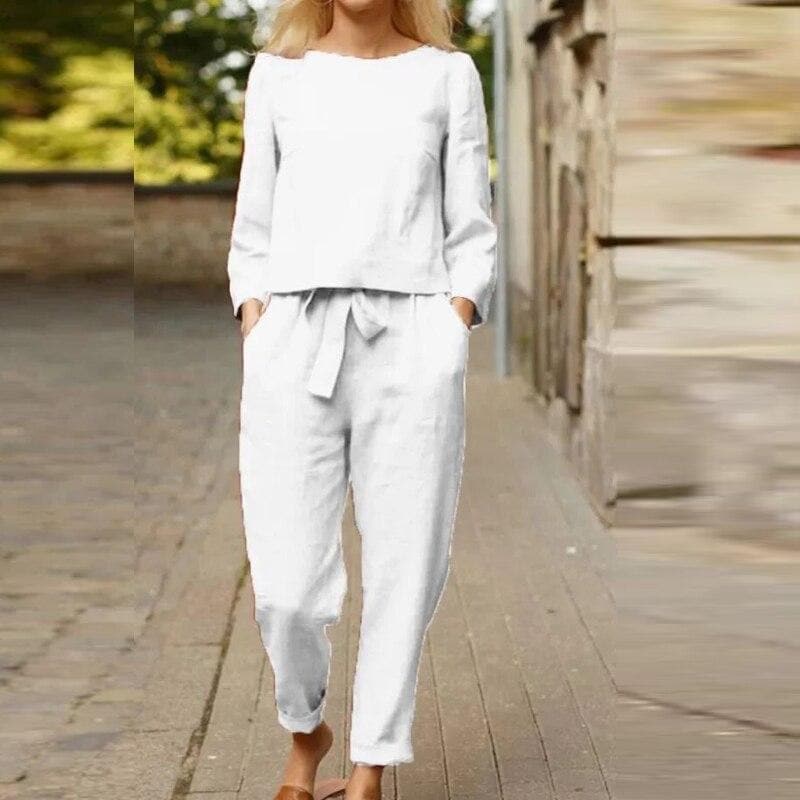 Sorelle | Women's Minimal Monochrome Two-Piece Outfit