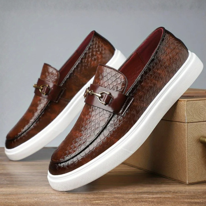 Owen | Men's Textured Slip-On Orthopedic Loafers
