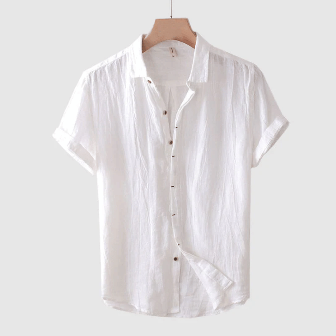 Noel | Men's Relaxed Fit Linen Short Sleeve Shirt