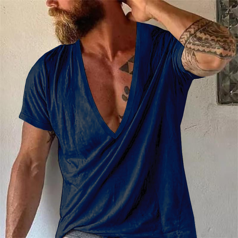 Caden | Men's Deep V-Neck Casual Tee