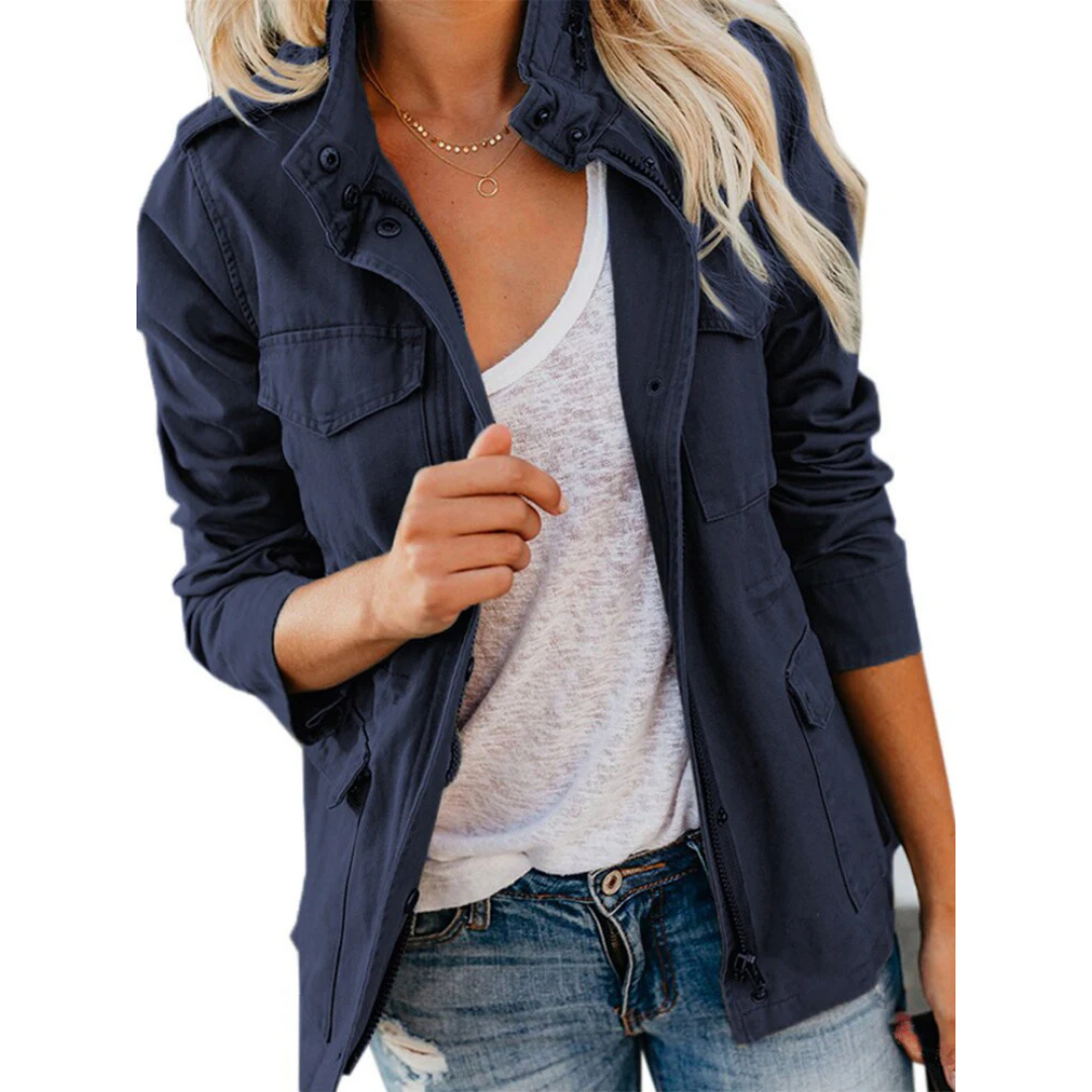 Zaria | Women's Utility Style Zip Front Jacket