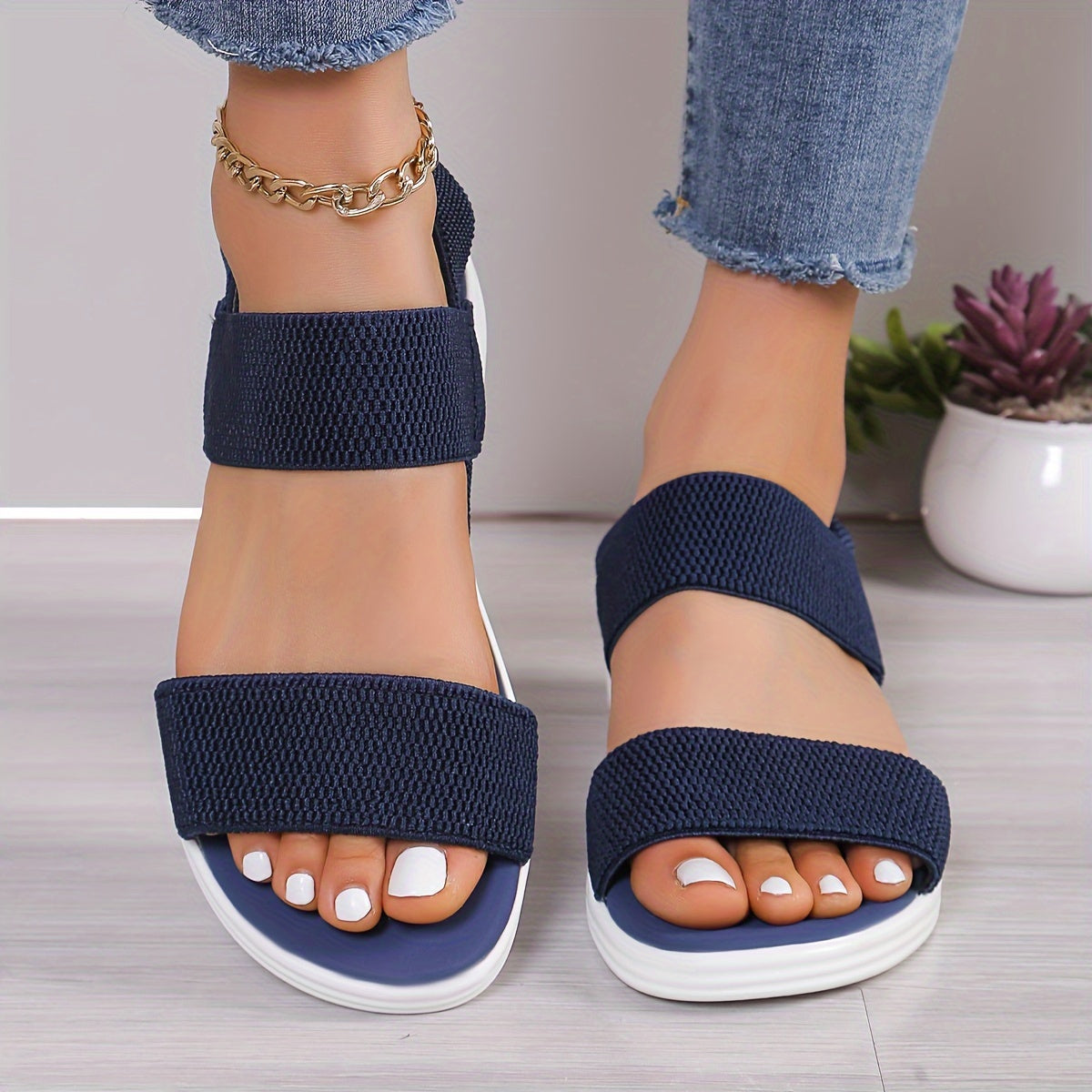 Ayla | Women's Adjustable Strap Orthopedic Flat Sandals