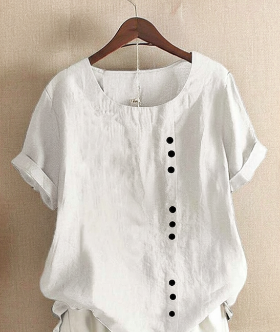 Senna | Women's Linen Tunic Loose Fit Blouse