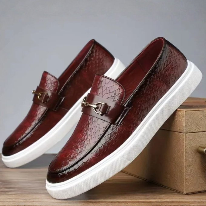Owen | Men's Textured Slip-On Orthopedic Loafers