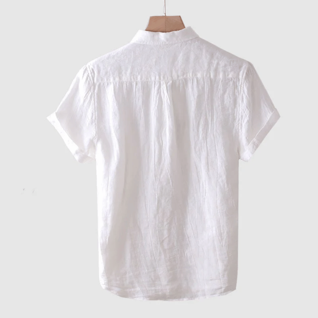 Noel | Men's Relaxed Fit Linen Short Sleeve Shirt