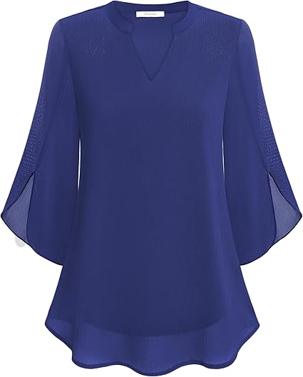 Selene | Women's Chiffon Bell Sleeve Elegant Blouse
