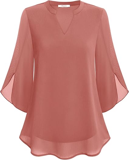 Selene | Women's Chiffon Bell Sleeve Elegant Blouse