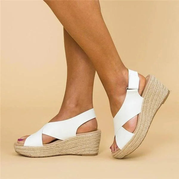Zoe | Women's Espadrille Wedge Strap Sandals