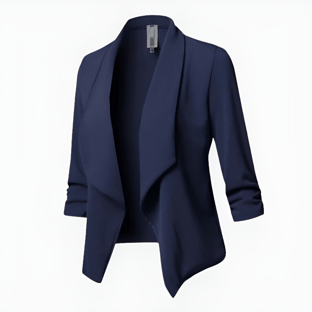 Camila | Women's Draped Shawl Collar Open Blazer