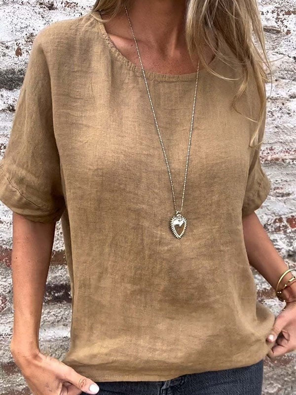 Maya | Women's Relaxed Fit Crew Neck Casual Blouse