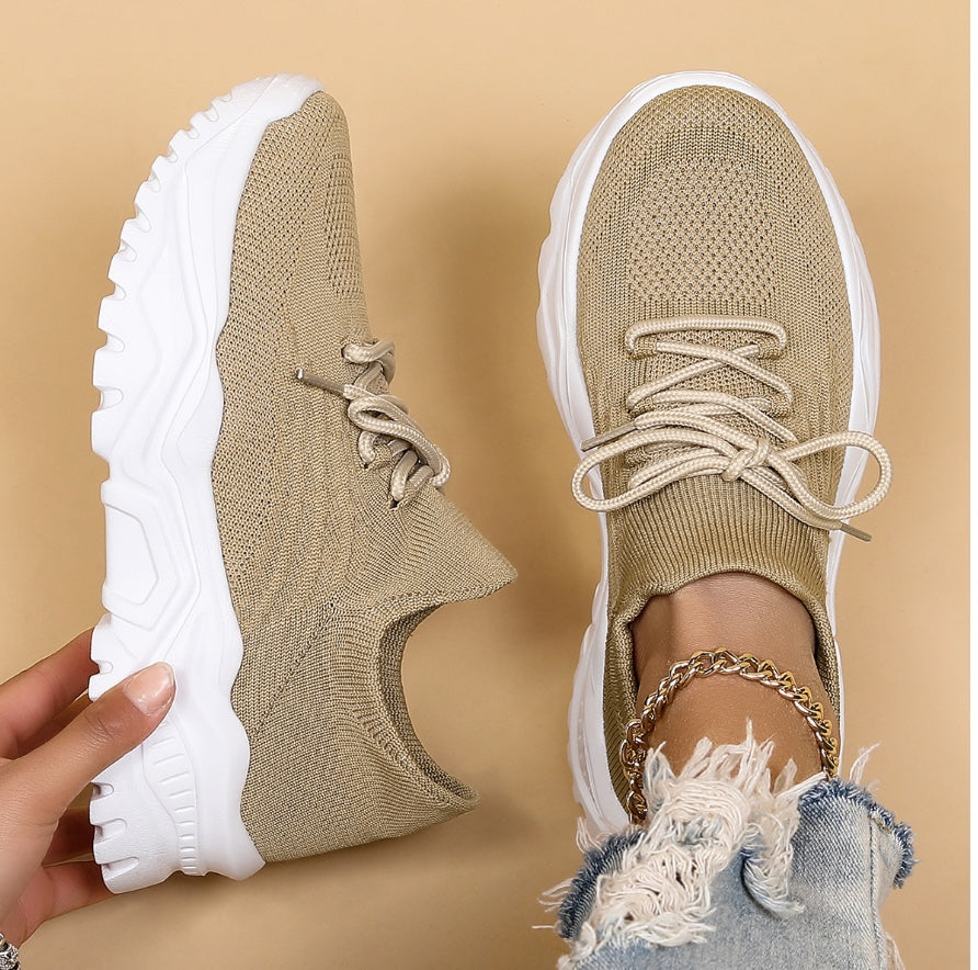 Noelle | Women's Orthopedic Lace-Up Platform Sneakers