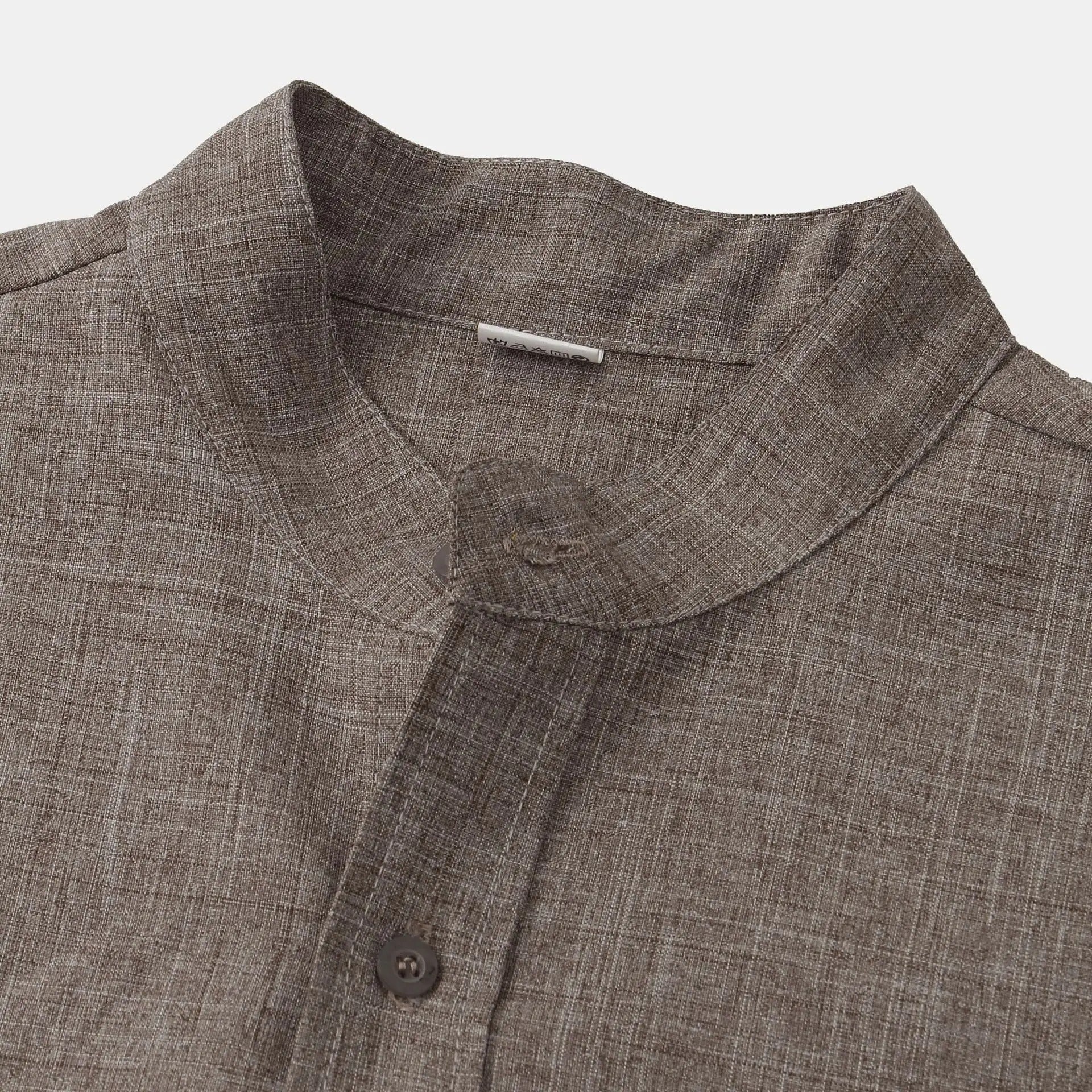 Aaron | Men's Stand Collar Button-Down Shirt