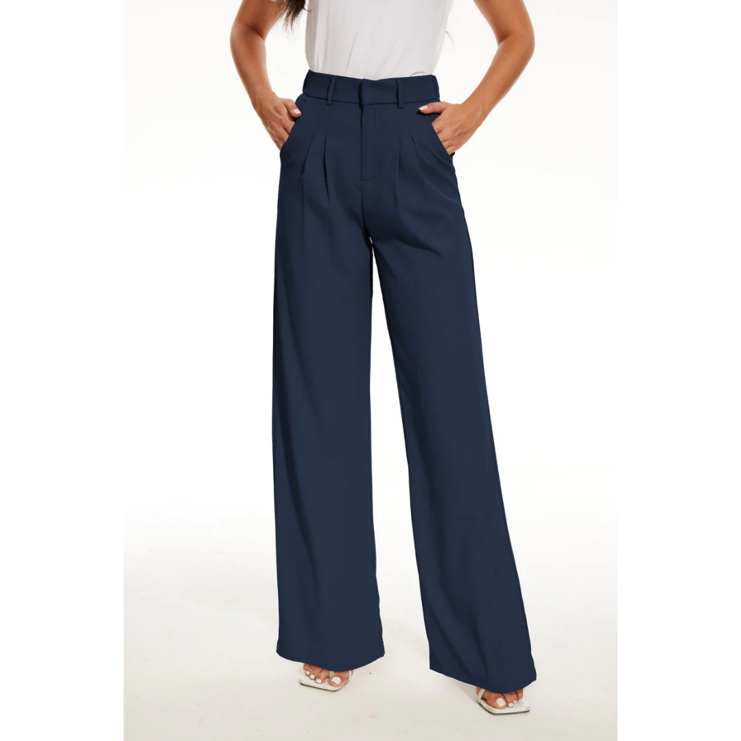 Arlina | Women's High Rise Wide Leg Palazzo Pants