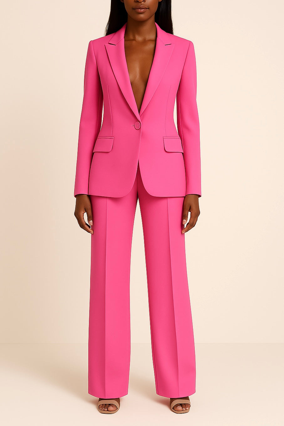 Camille | Women's Wide-Leg Tailored Pantsuit Set