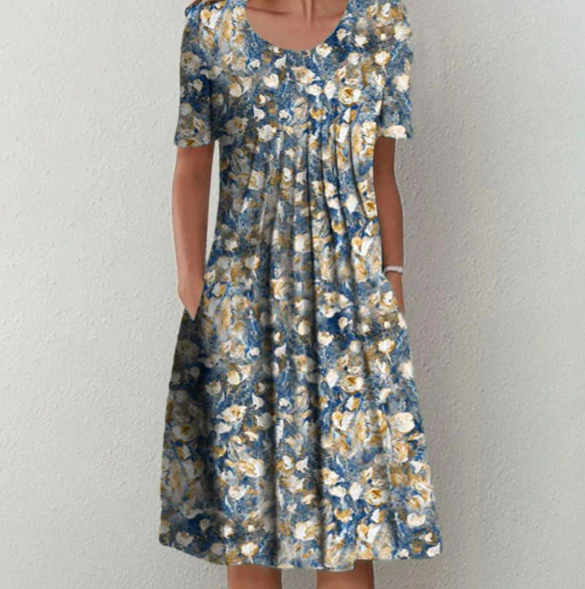 Mirelle | Women's Pleated Summer A-Line Dress