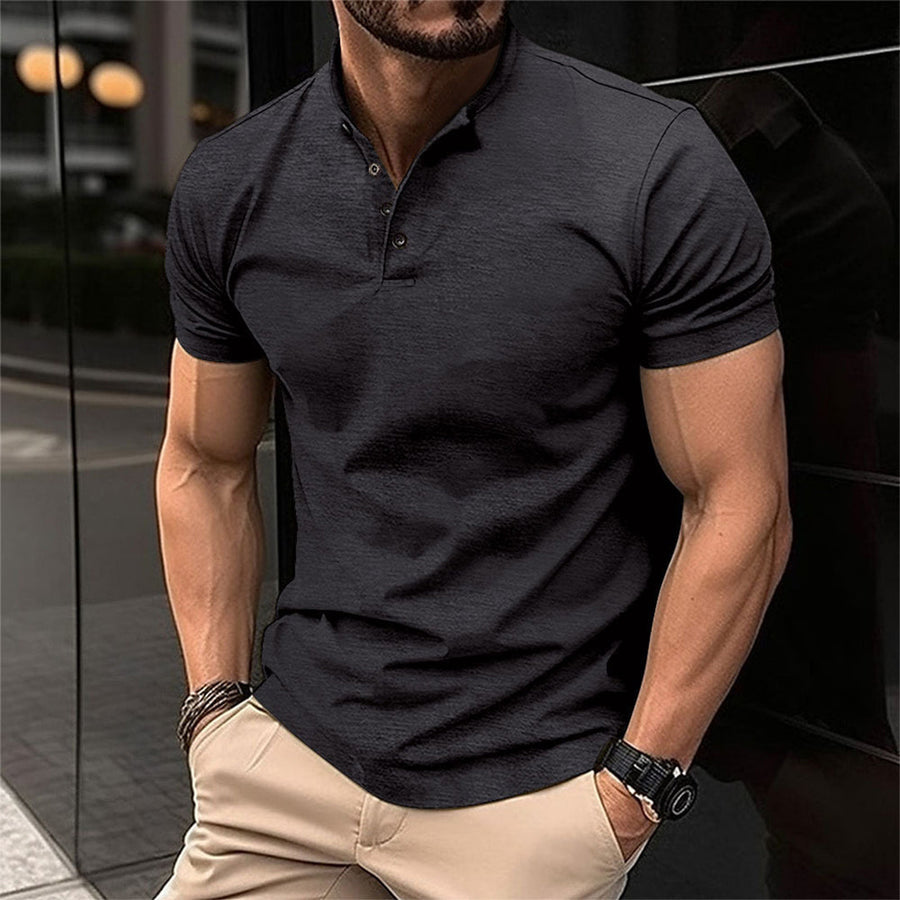 Bruno | Men's Classic Stand Collar Polo Tee