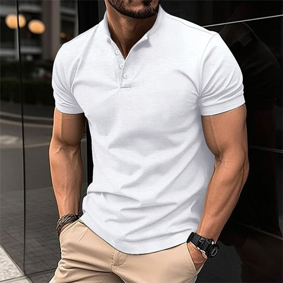 Bruno | Men's Classic Stand Collar Polo Tee