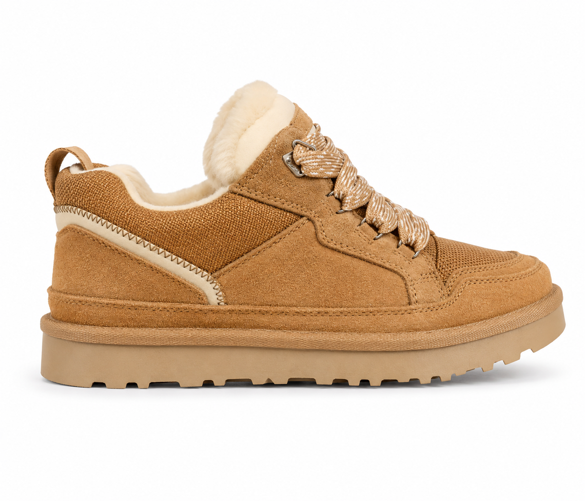 Sienna | Women's Fleece-Lined Suede Lace-Up Platform Sneakers