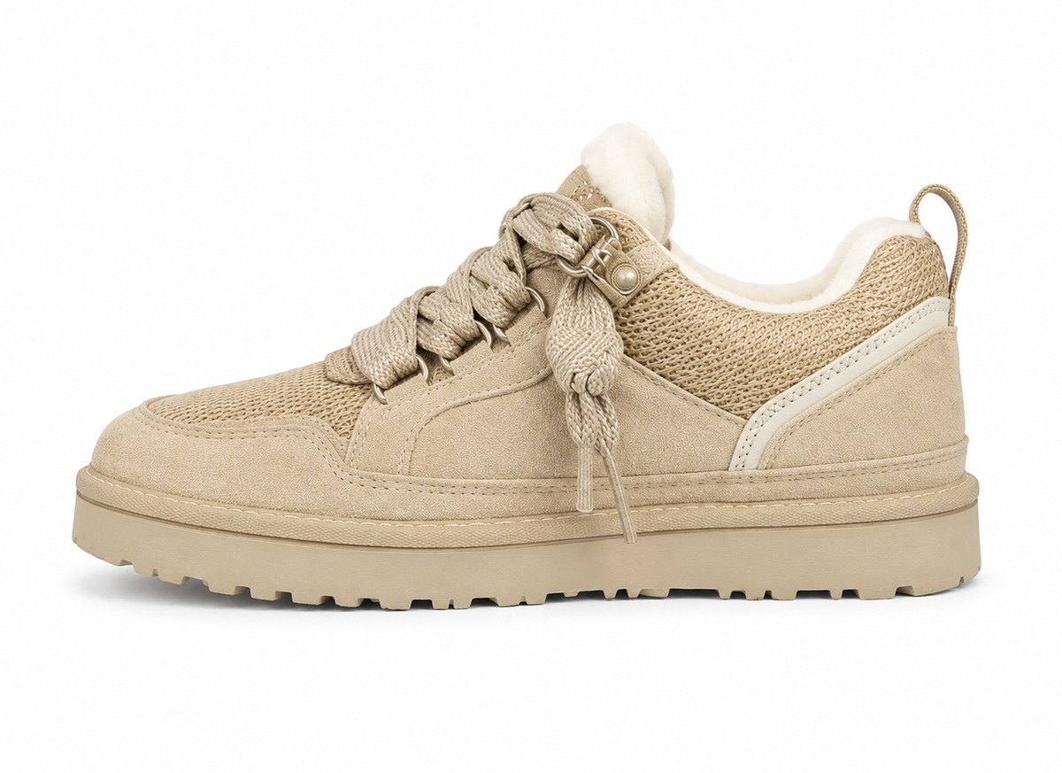 Sienna | Women's Fleece-Lined Suede Lace-Up Platform Sneakers