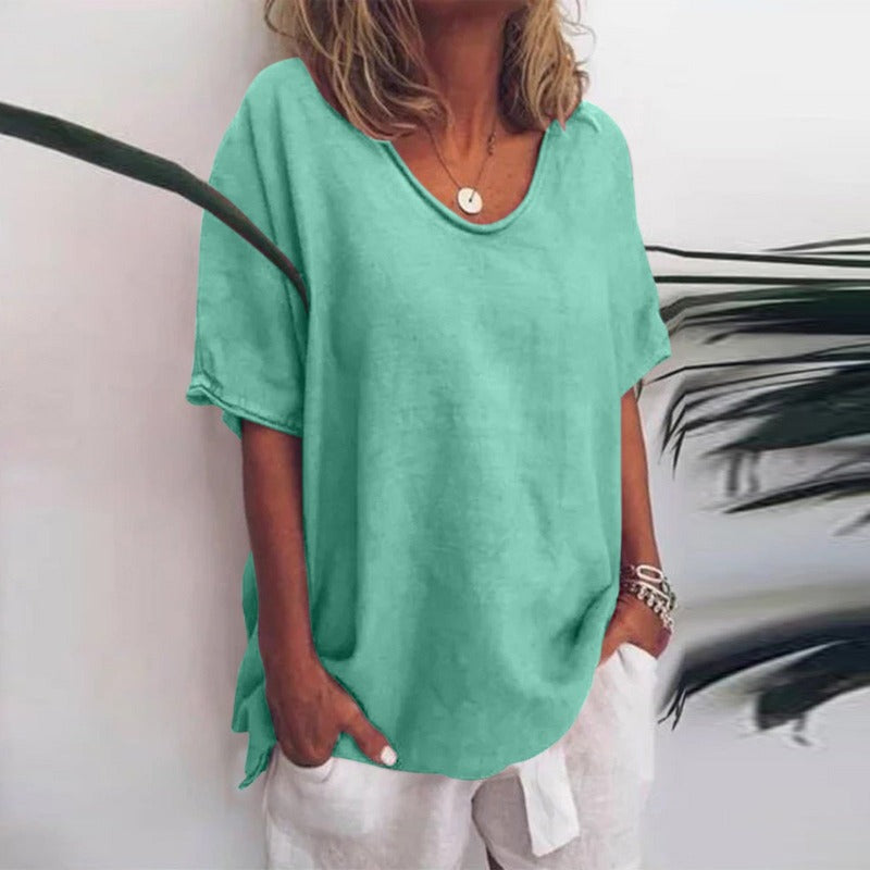 Maya | Women's Half Sleeve Round Neck Blouse