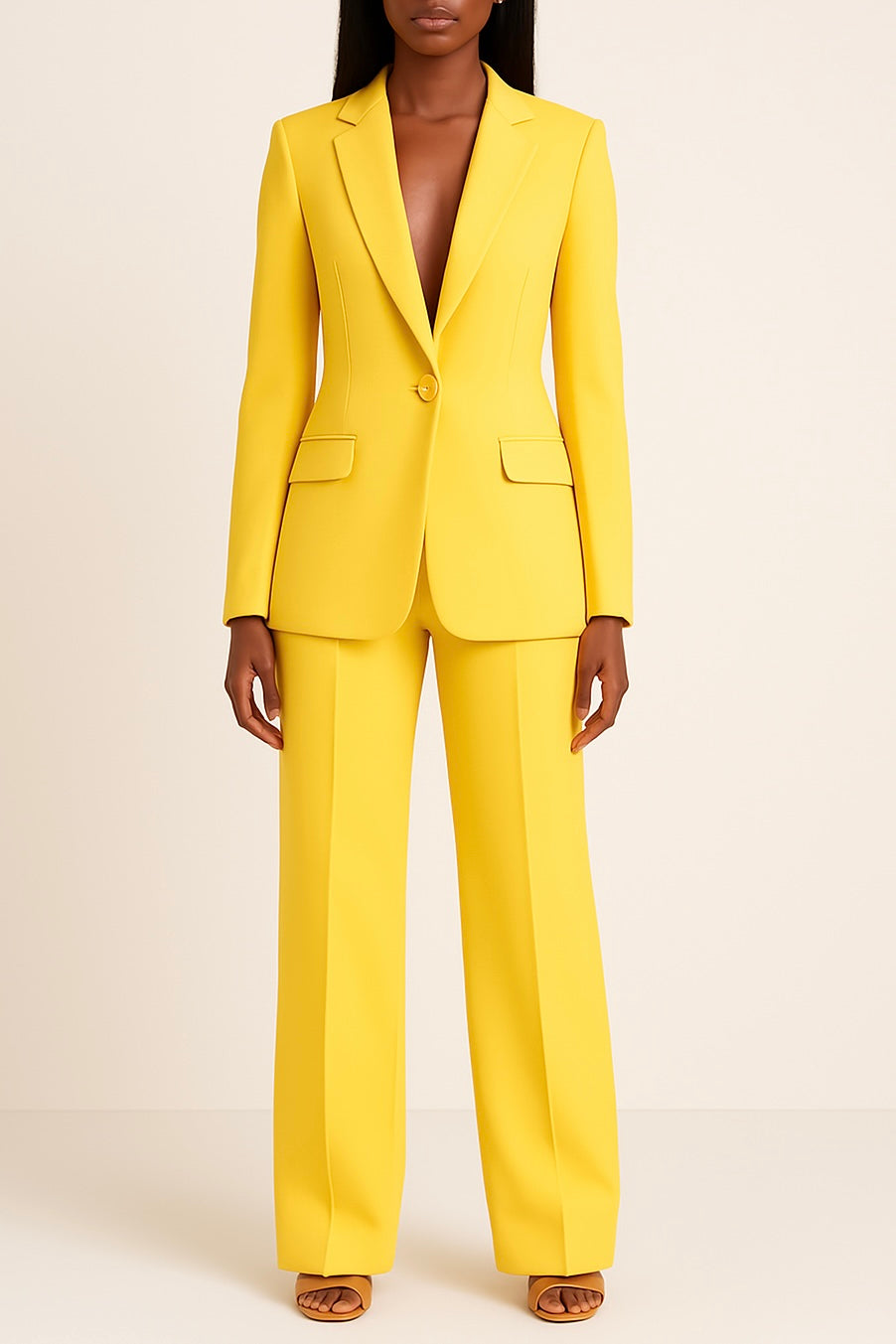 Camille | Women's Wide-Leg Tailored Pantsuit Set