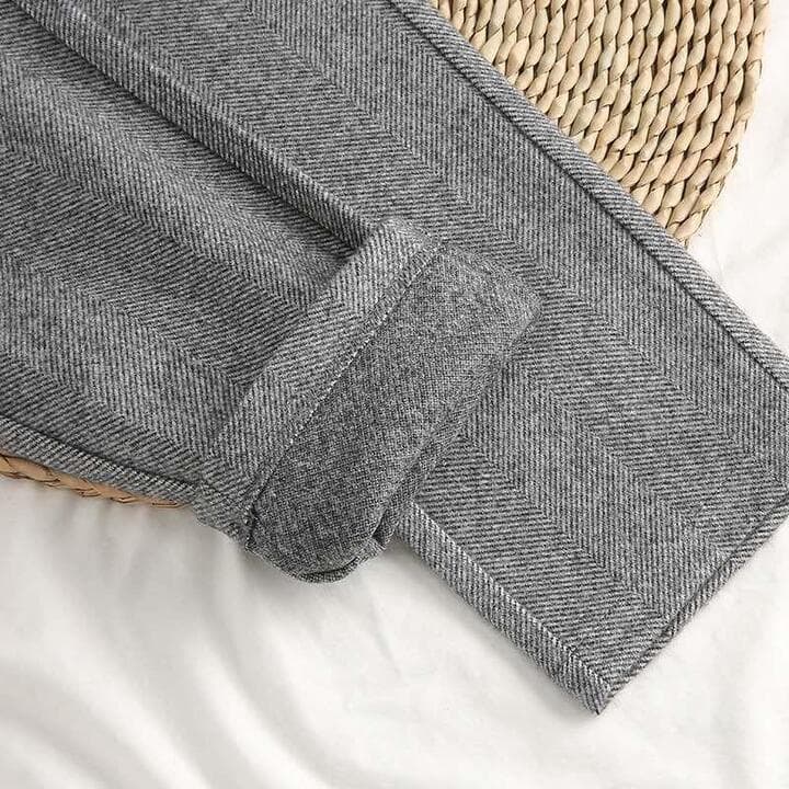 Henry | Men's Tailored Fit Herringbone Wool Trousers