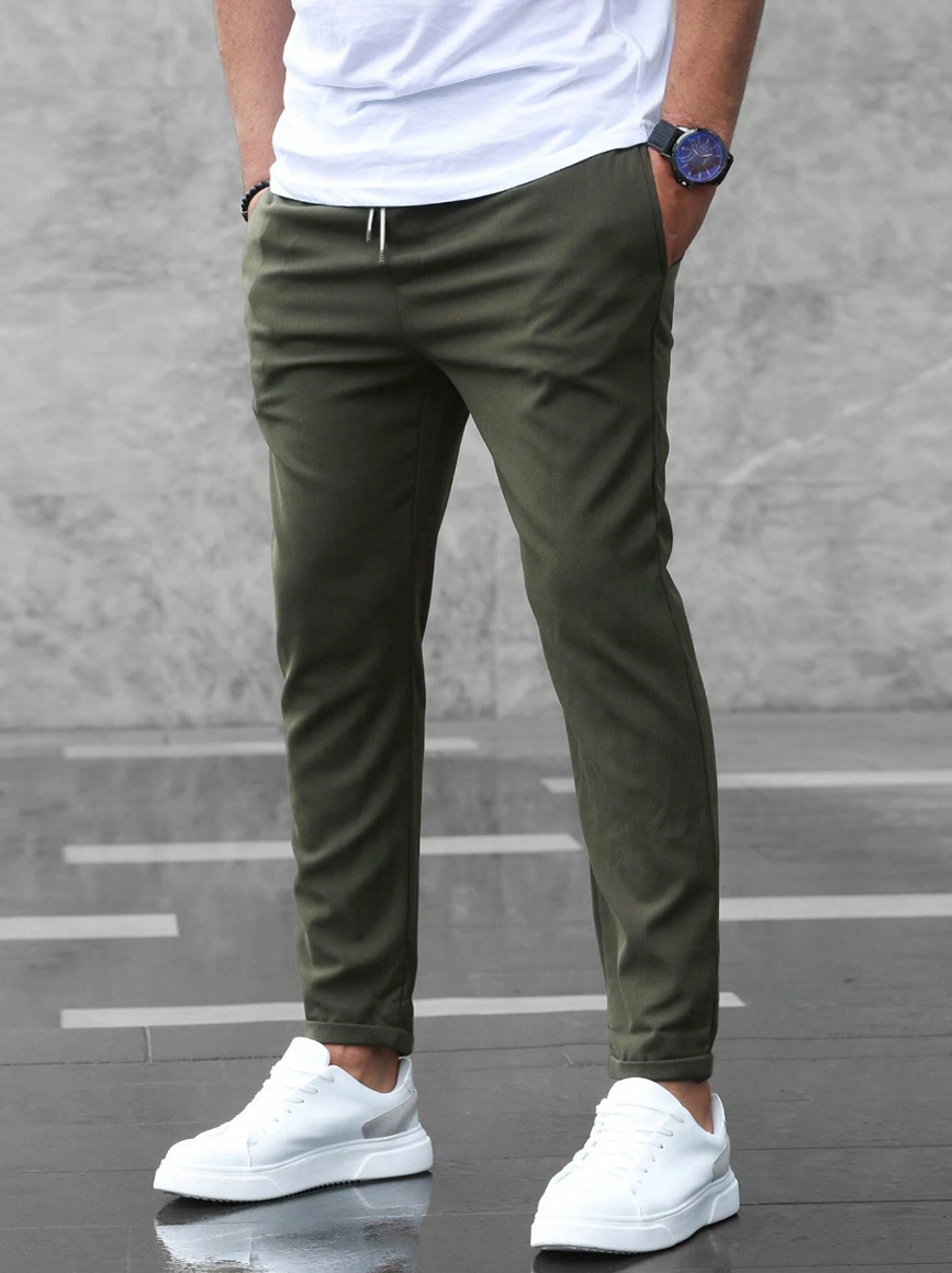 Dorian | Men's Slim Fit Casual Tapered Trousers