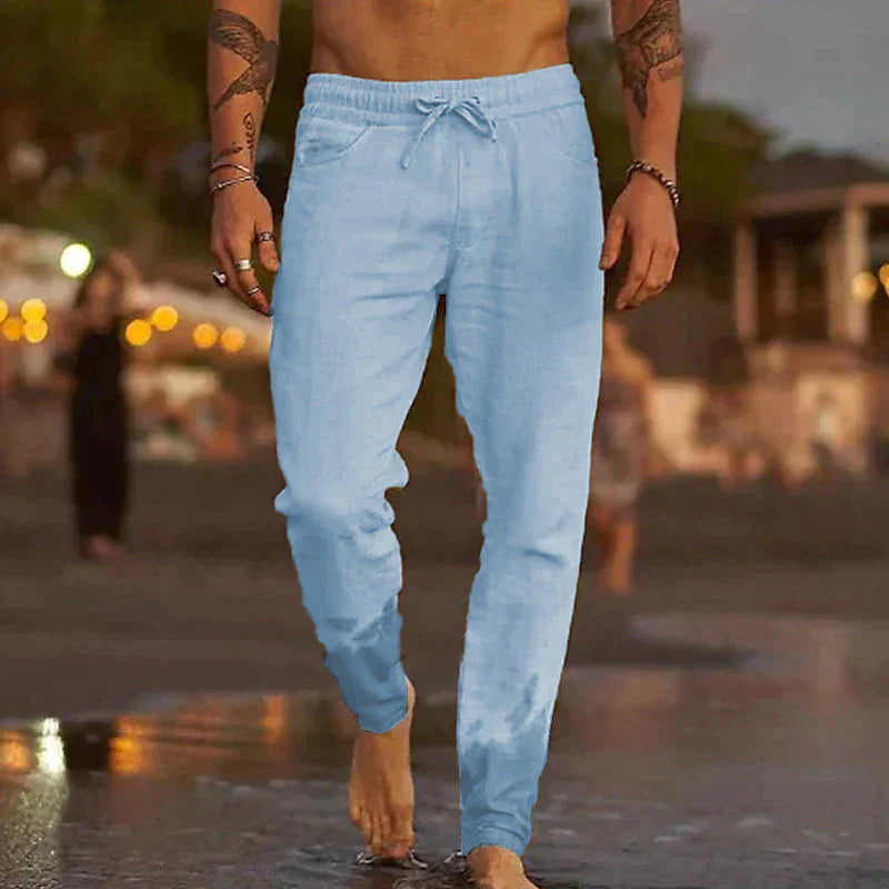 Luca | Men's Relaxed Fit Drawstring Beach Trousers
