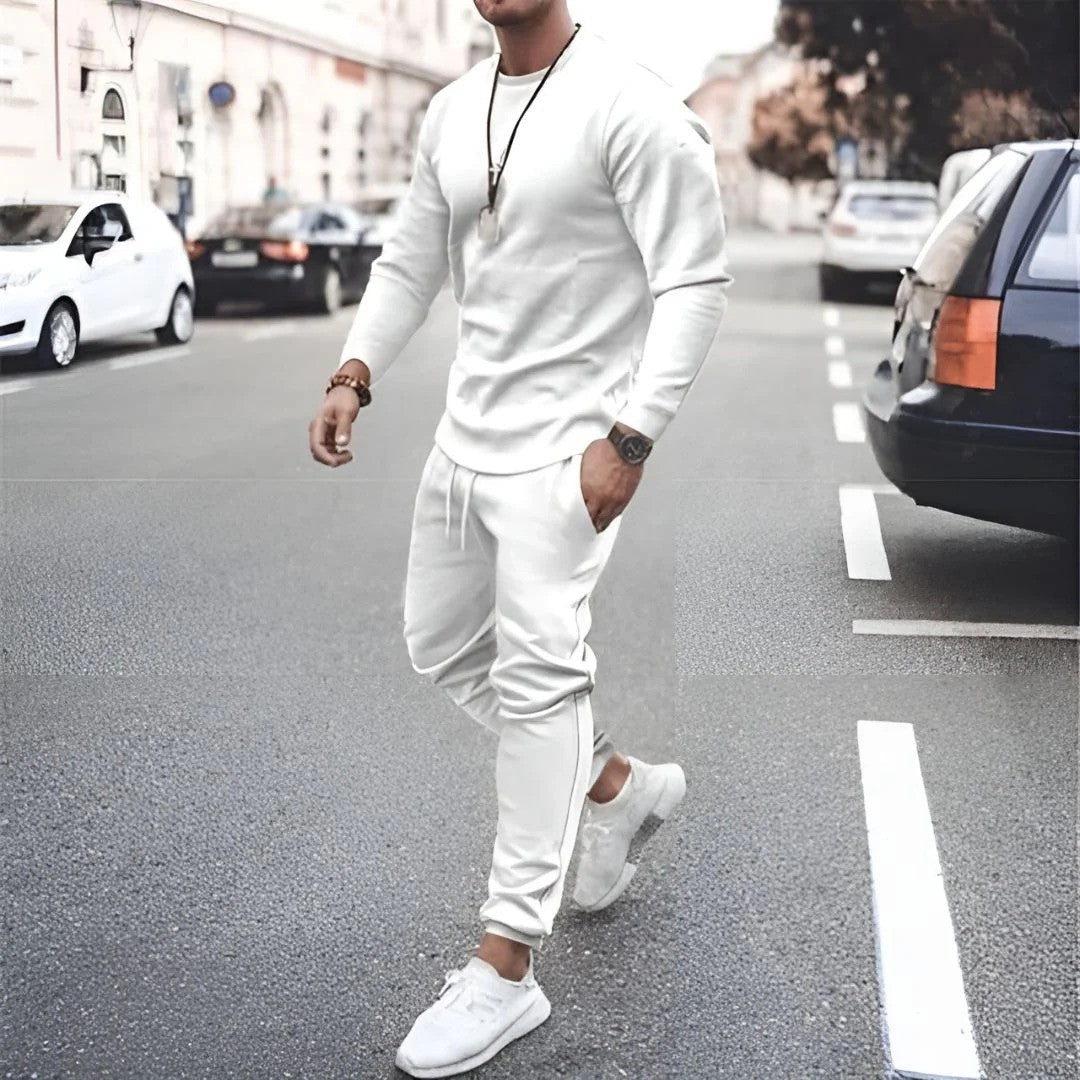 Kieran | Men's Slim Fit Zip Front Tracksuit Set