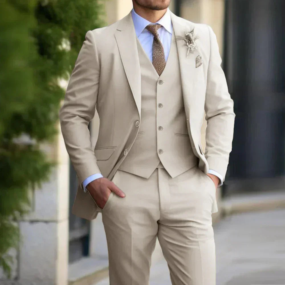 Adrian | Men's Tailored Three-Piece Formal Suit