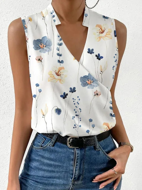 Aria | Women's Sleeveless V-Neck Summer Top