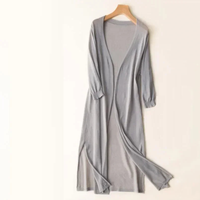 Arden | Women's Lightweight Open Front Long Cardigan