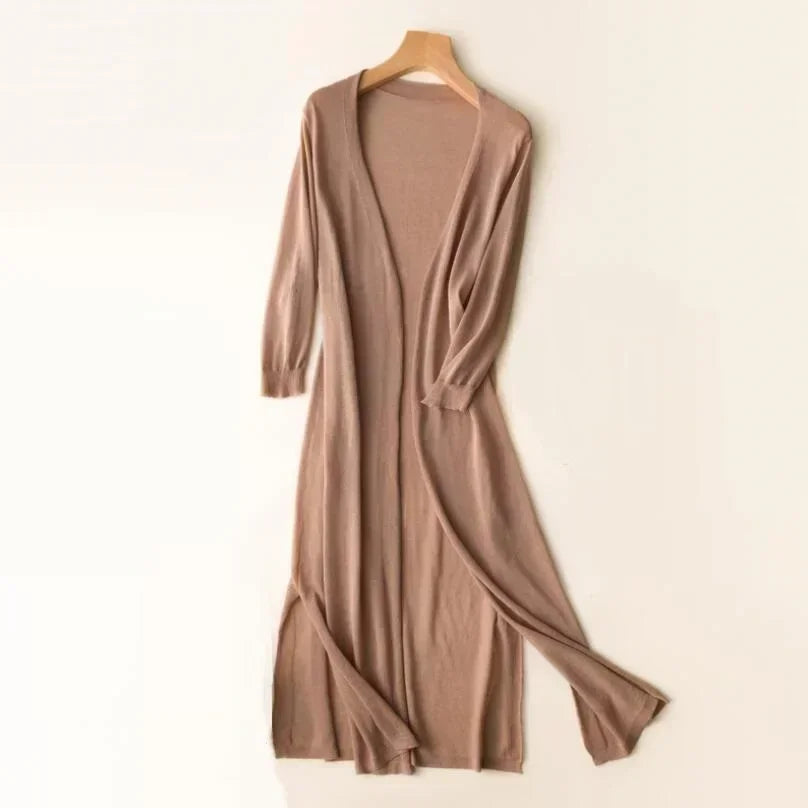 Arden | Women's Lightweight Open Front Long Cardigan