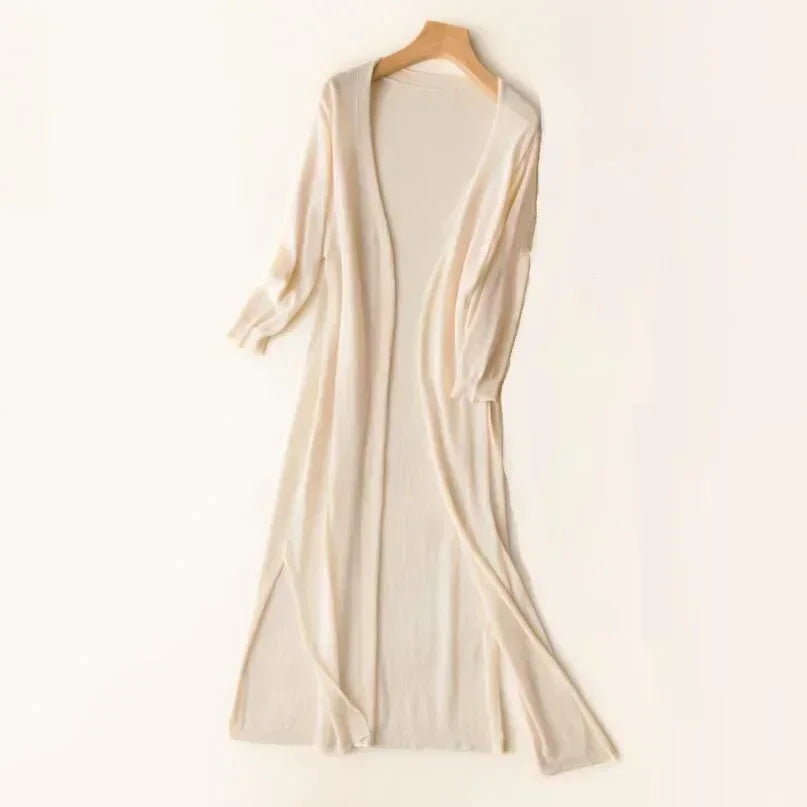 Arden | Women's Lightweight Open Front Long Cardigan
