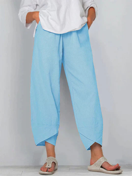 Renata | Women's High Waist Wide-Leg Pants