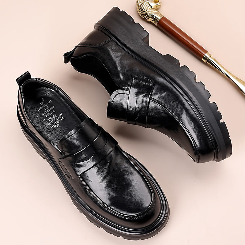 Oliver | Men's Leather Penny Slip-On Orthopedic Loafers