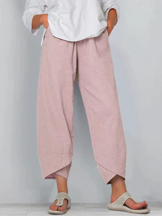 Renata | Women's High Waist Wide-Leg Pants