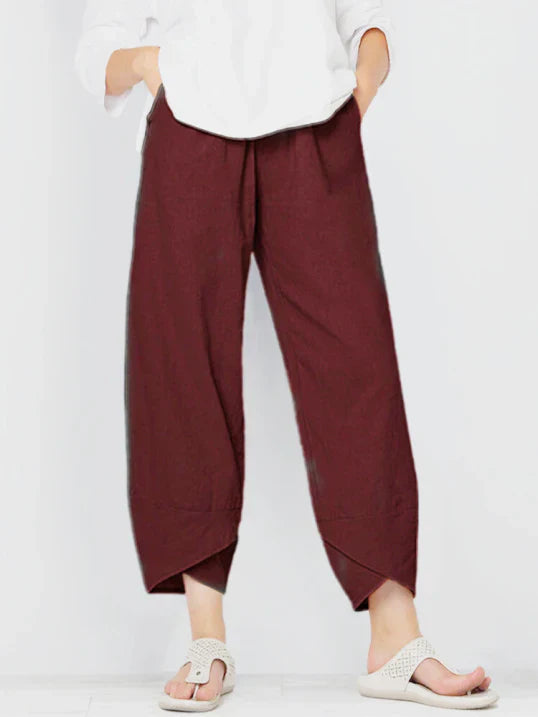 Renata | Women's High Waist Wide-Leg Pants